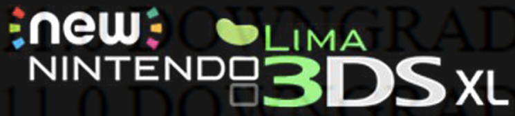 Image of a modified Nintendo 3DS logo which adds the word "Lima" and an image of a lima bean.